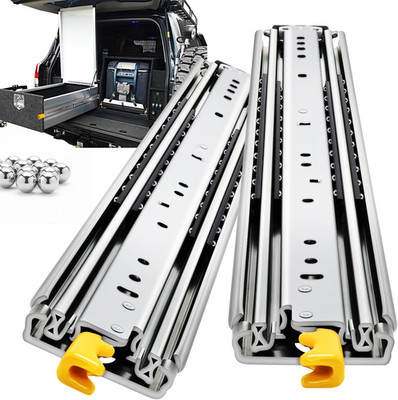 Heavy Duty Locking Drawer Slides 12-60 Inch, 500 Lbs Load Capacity, 1 Pair