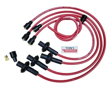 Ton's Red 8mm Silicone Spark Plug Ignition Wire Kit Aircooled VW Bug Spiral Core
