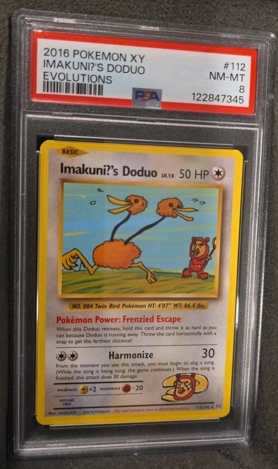 POKEMON CARD IMAKUNI?'S DODUO SECRET RARE 112 XY EVOLUTIONS #112 GRADED PSA 8 - Image 2 of 3