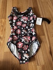 NWT So Danca Girls Floral Leotard Child Medium 8-10