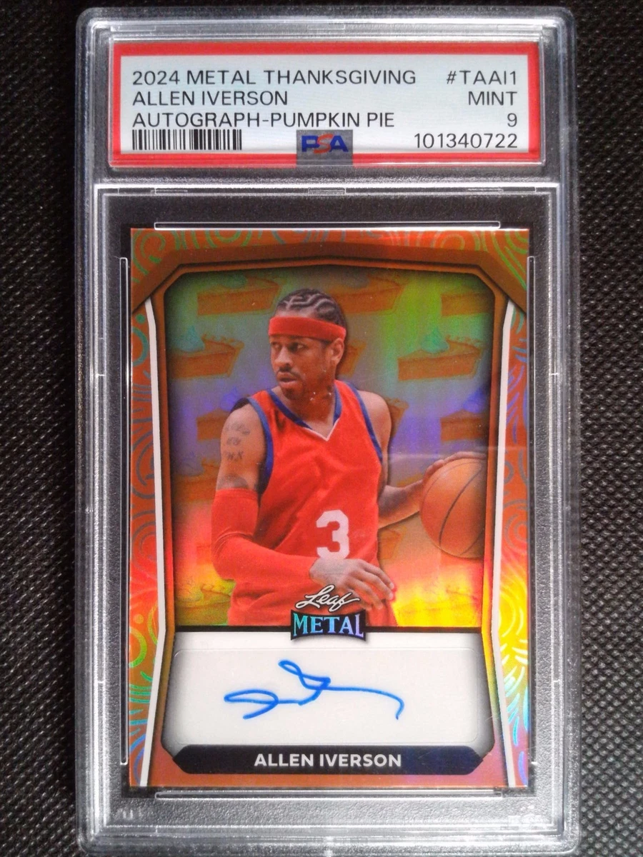 Allen Iverson Professional Sports Authenticator (PSA) Basketball