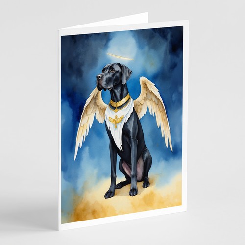 Caroline's Treasures Great Dane My Angel Greeting Cards Pack of 8 DAC7012GCA7P - Picture 1 of 3