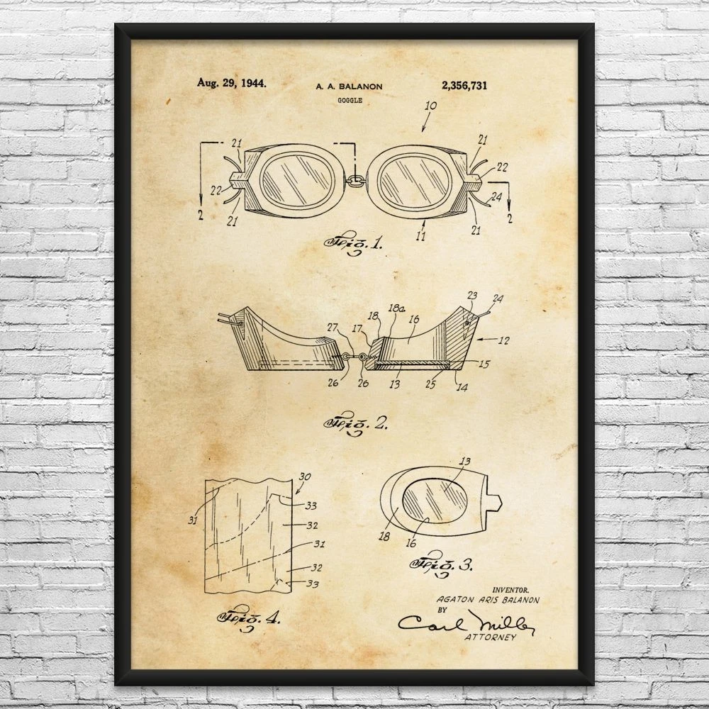 Swimming Goggles Patent Wall Art: Swimming Gifts, Sports Art, Athlete Gifts
Opens in a new window or