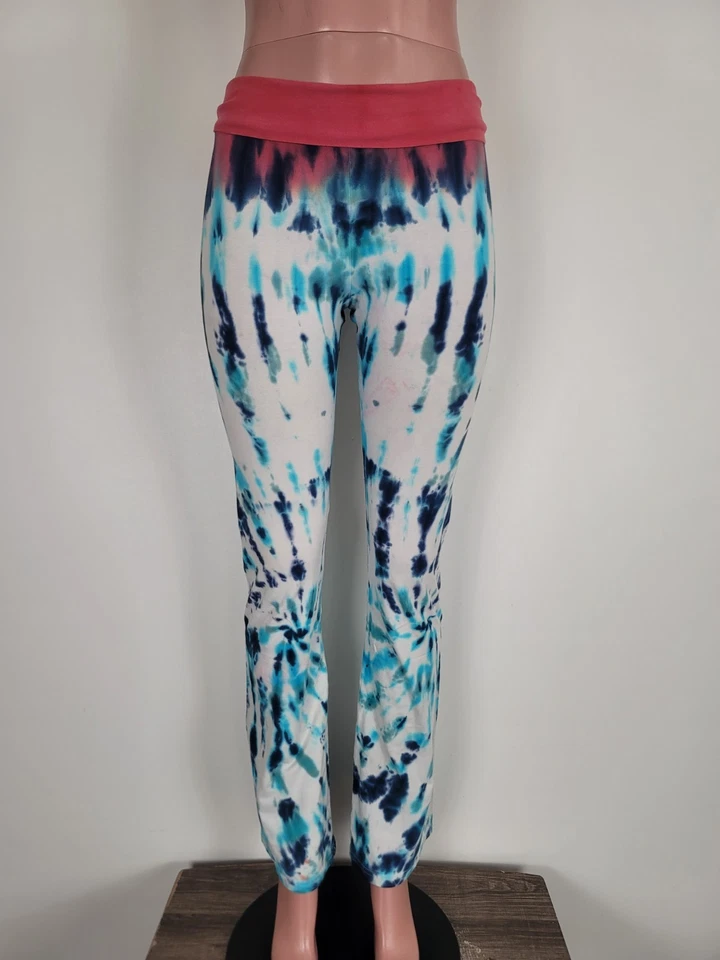 Pantalones de Yoga American Apparel Tie Dye Leggings Salón Activo Talla Grande Hechos en EE. UU. Foto 4 de 4