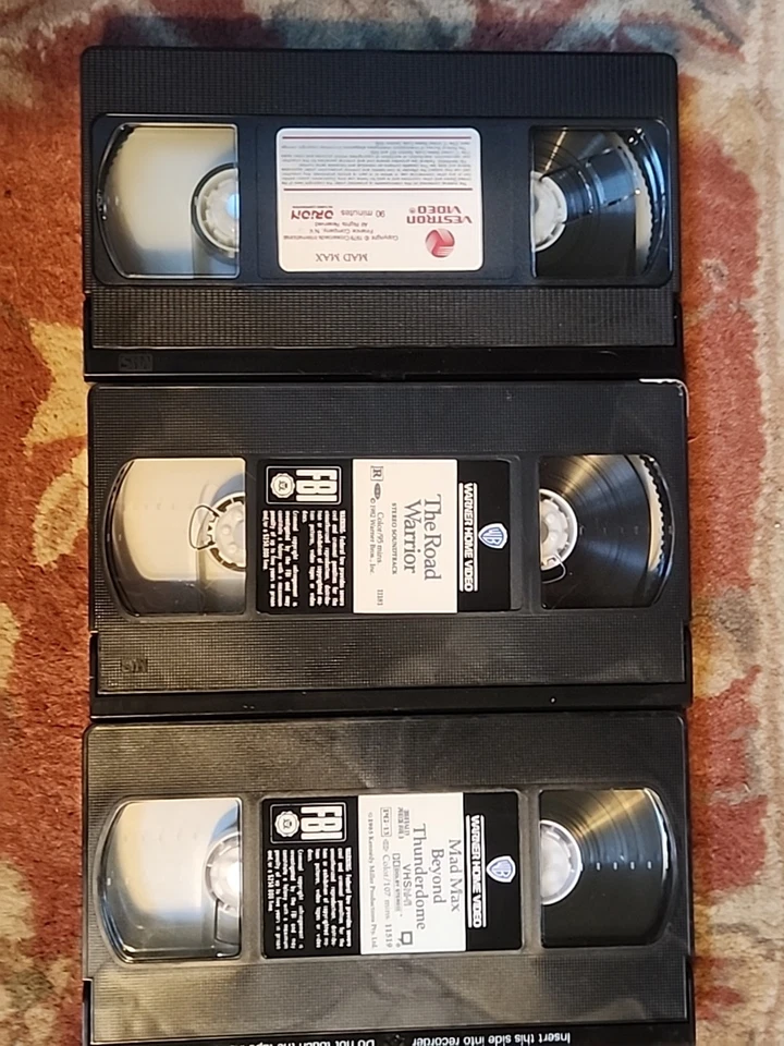 Mad Max 1 2 3 VHS Thai Dub RARE Vintage Action Movie Set Collector’s Edition Foto 3 de 3
