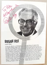 ORIGINAL AUTOGRAPH BRIAN RIX Don’t Just Lie There, Say Something