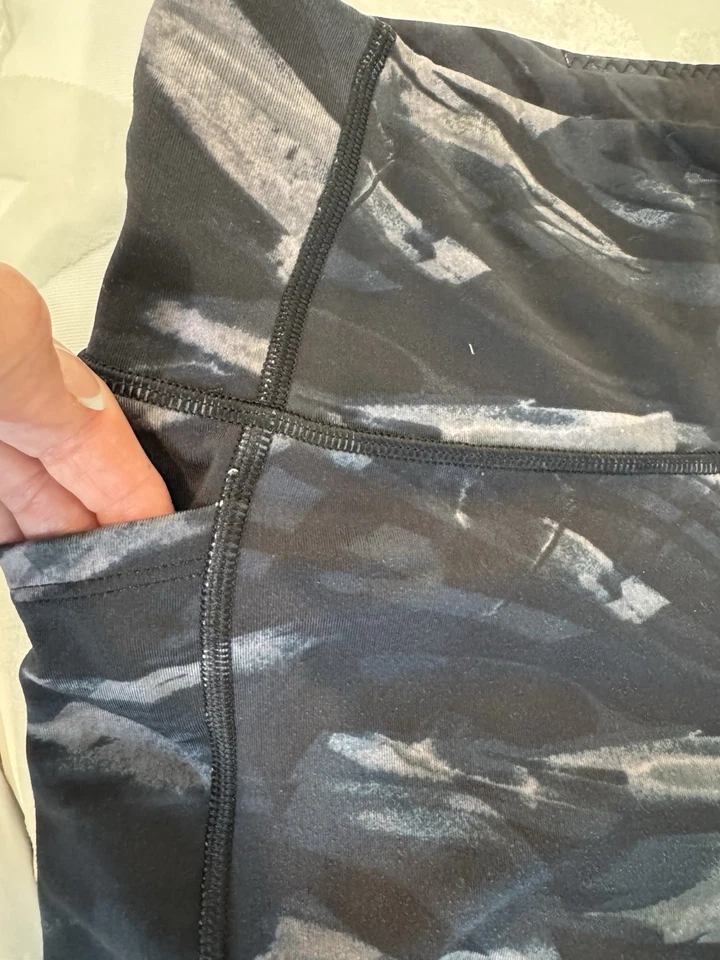 VICTORIA's SECRET Core Essential Bolsillo Leggings Para Mujer S Negro Tiro Alto Logo Foto 3 de 4