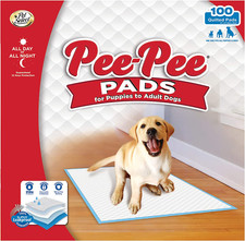 Pet Select Pee Pee Pads for Dogs and Puppies 100 Count Standard: 22" X 22"