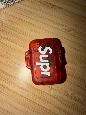 Supreme SS26 Windmill Zag Lighter Transparent Red Box Logo AUTHENTIC