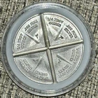 .999 Fine Silver Round 1 oz Total, 4 x 1/4 oz Each, Divisible, Breakable Pieces