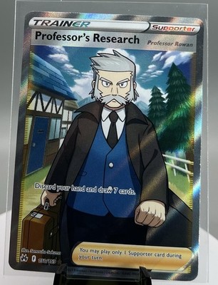 Professor's Research Full Art 150/159 - Pokemon TCG Crown Zenith Holo Ultra Rare