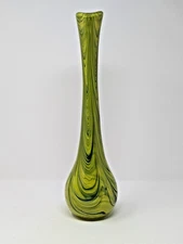 Murano Style Green Swung-like Vase