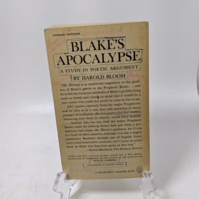 Blake's Apocalypse: A Study in Poetic Argument - Harold Bloom