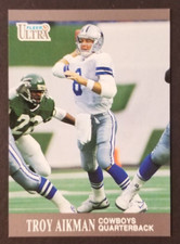 Troy Aikman 1991 Fleer Ultra Football Card #162 (NM)