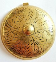 SUPERB VIKING BRONZE SOLAR LUNAR LARGE PENDANT AMULET 