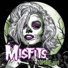 MISFITS Zombie Girl BANNER 3x3 Ft Fabric Poster Tapestry Flag album cover art