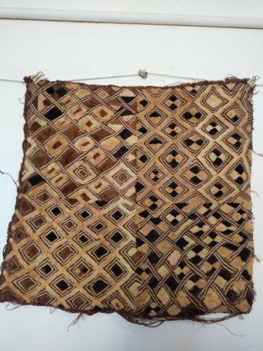 vintage Kuba Cloth Raffia Textile Traditional African Tribal Congo item813 - Picture 2 of 12
