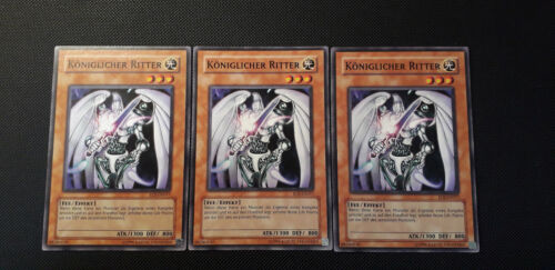 Yu-Gi-Oh! 3x Königlicher Ritter, EOJ-DE017, Common, 2. Auflage, Deutsch, NM-M - Bild 1 von 8