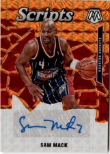 2019-20 Panini Mosaic #SC-SMK Sam Mack Scripts Orange