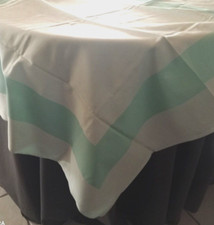 Nappe carré ancienne en coton nappe d'hotel ou surnappe petite nappe carrée