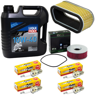Set Öl 4L Wartung für Yamaha XS 1100 2H9 5K7 80-83 Luftfilter Ölfilter Zündkerze