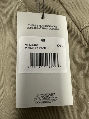 Volcom Herren V Monty Khaki Chino Hose Gr. 40 Neu BB - Bild 5 von 8