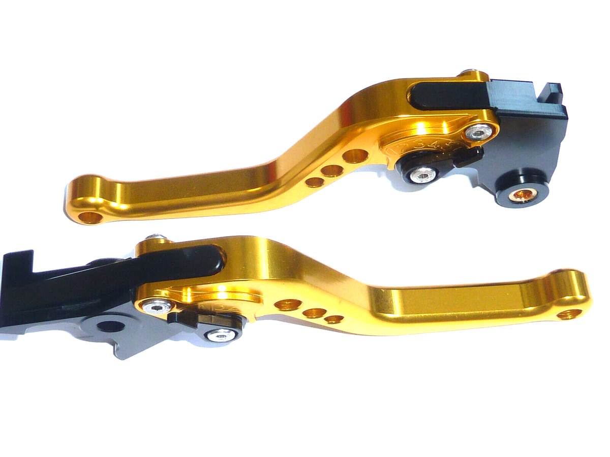 KAWASAKI ZX12R 2000 - 2006 SHORT GOLD BRAKE CLUTCH LEVERS