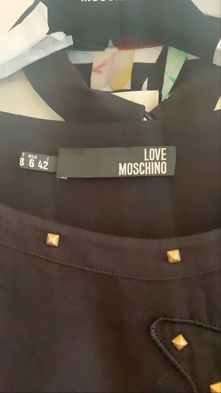 Abito fiocco nero Moschino taglia 10