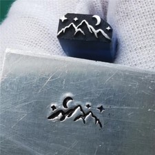 Mountain Moon Star Metal Stamp Steel Punch Tool for DIY Jewelry Leather Wood