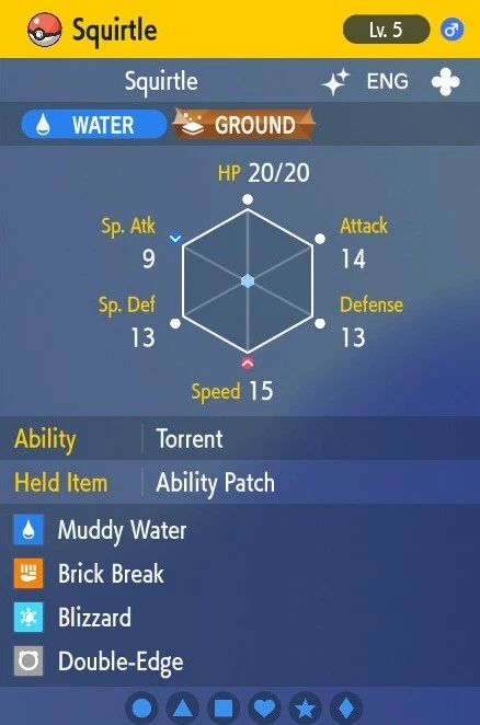 POKÉMON Pokemon Scarlet and Violet 6iv Shiny Max EV Squirtle