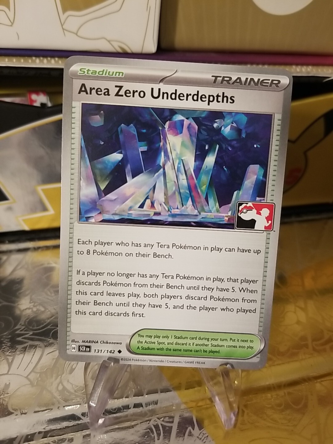 Area Zero Underdepths Pokemon Prize Pack Series 6 Promo Pokemon Card NM/LP Stamp