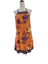 Urban Outfitters Ecoté Gigi orange floral dress Small