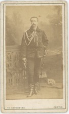 Military CDV. Hussar At The Siege Of Paris By Reutlinger. War 1870-71.
