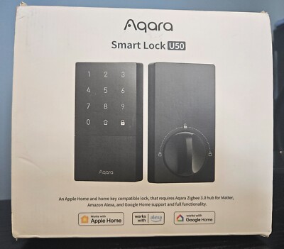 Aqara Smart Lock U50 Fingerprint Touchscreen Keypad - Open Box New (HH)