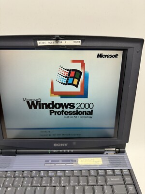 VINTAGE Sony VAIO PCG-F340 Laptop w/OEM Power Adapter For parts or