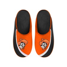 FOCO NCAA Men's Oklahoma State Cowboys 2022 Big Logo Color Edge Slippers