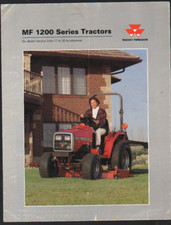Massey Ferguson "Serie MF 1200" da 17 a 35cv Trattori Compatti Brochure Foglio