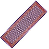 Table Runner Indian Art Silk Brocade Indigo Blue Home Decorative Items 35 X 137 Table Runner Indian Art Silk Brocade Indigo Blue Home Decorative Items 35 X 137