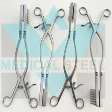 Beckman Weitlaner Retractor 12 7x7 Blunt  4 pcs Surgical Instruments
