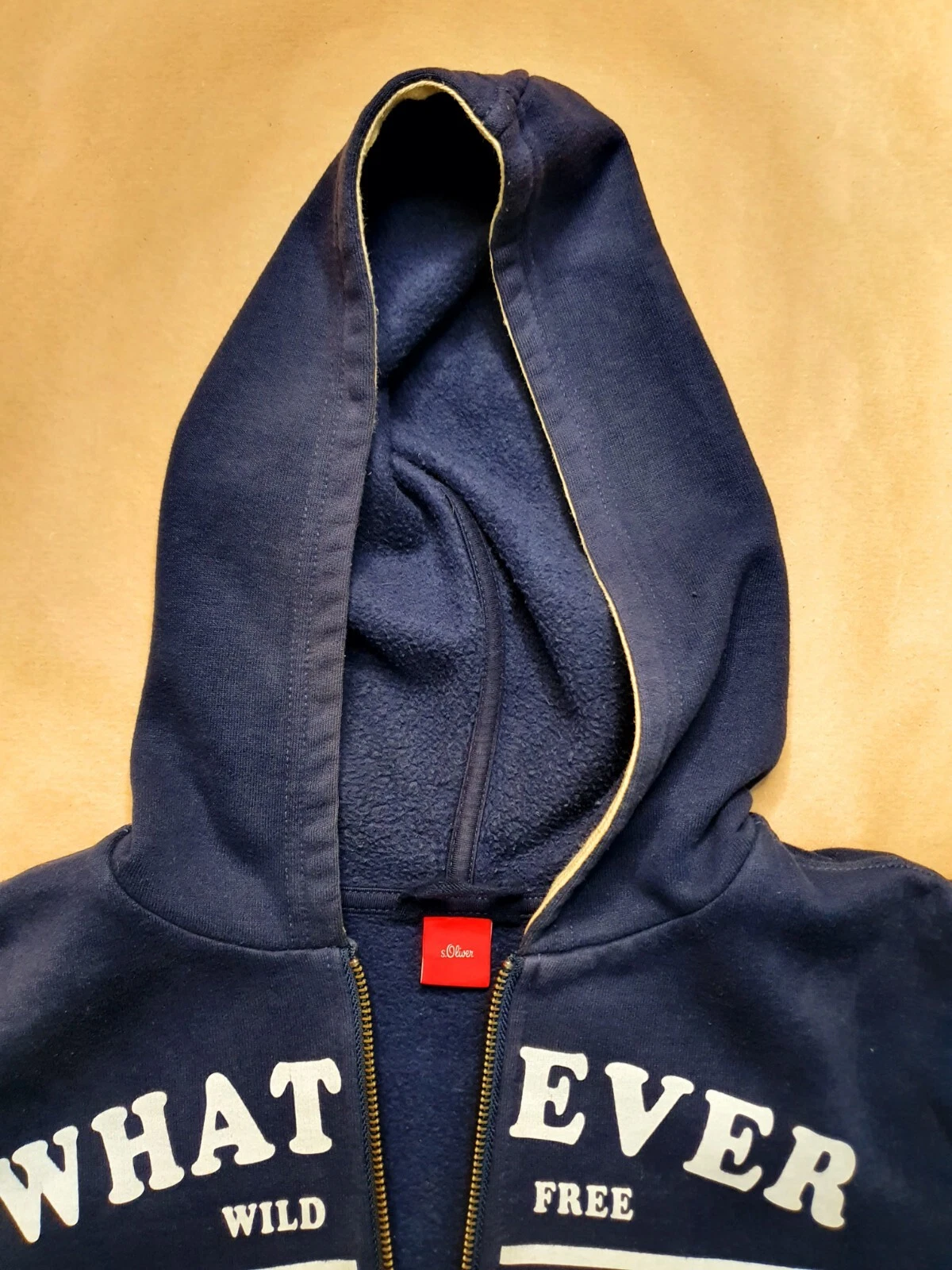 SACAI Felpa con cappuccio s.Oliver logo ragazzo pullover felpa hoody taglia XL grigia zip
