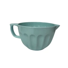 Cynthia Rowley Spouted Mixing Bowl Aqua Wide Ribbed Melamine Non-Slip Nice