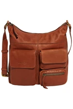 American Leather Co. 4 Pocket Messenger Brandy