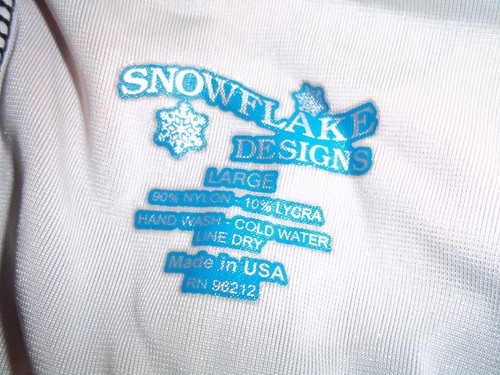 Snowflake Designs Gymnastics Biketard Leotard Dance Romper Large - Picture 5 of 5