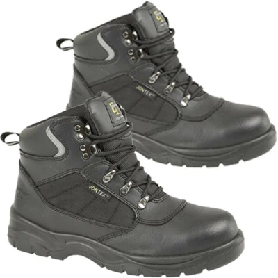 Mens Womens Grafters Safety Boots Steel Toe Cap Waterproof Ankle Work Boot Shoes