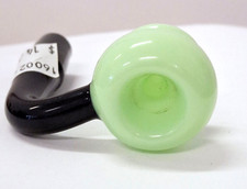Glass Bowl Male 14mm Bowl for Water Pipe - Green/Black