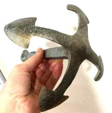 Cast Metal ANCHOR PAPERWEIGHT ~ Ship ~ Boat Anchor Paperweight Décor ~ fREE sHIP