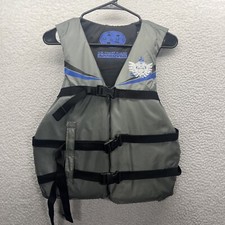 Maui And Sons Life Vest Adult Universal Gray Floatation Aid Type III Model 1700