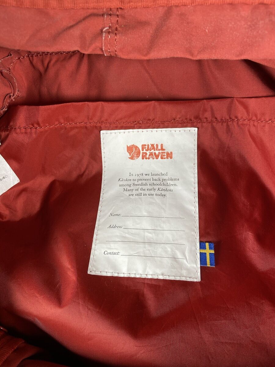 Fjallraven Kanken Red Backpack 23510 Classic Laptop Style Fjallraven Kanken Red Backpack 23510 Classic Laptop Style