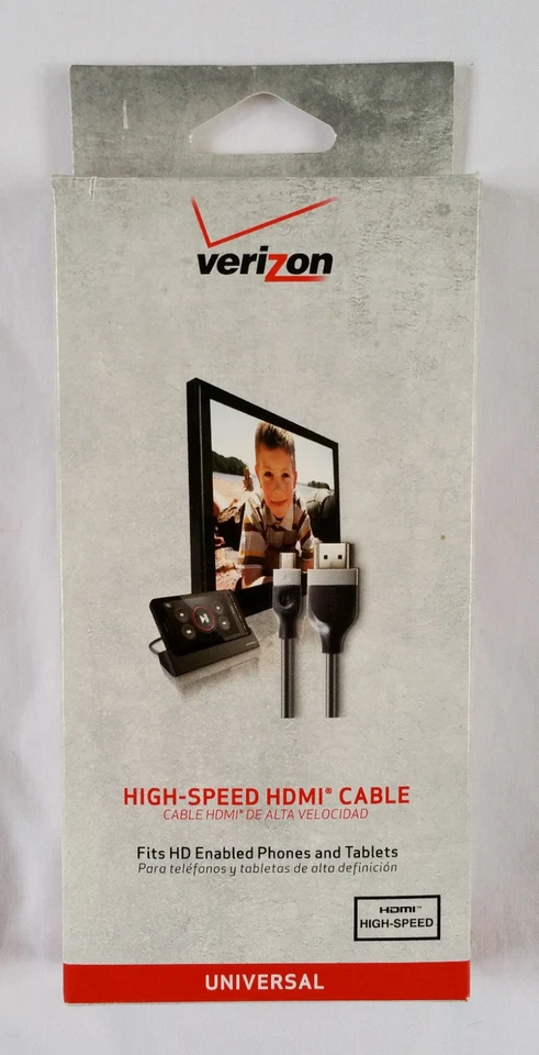 Neu im Karton Verizon OEM Universal High-Speed Micro HDMI zu HDMI Kabel für Smartphones - Bild 2 von 4