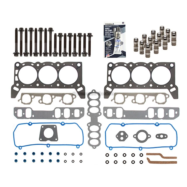 Head Gasket Set Lifters Fit 94-95 Mercury Cougar Ford Thunderbird 3.8 VIN 4 - Image 4 of 4